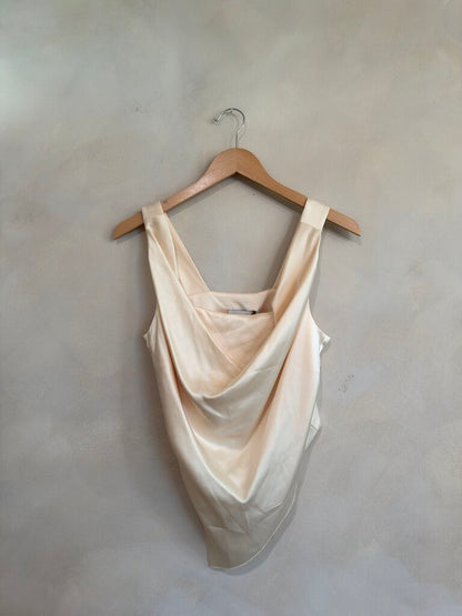 NANUSHKA, Silk Gather Front Tank, S