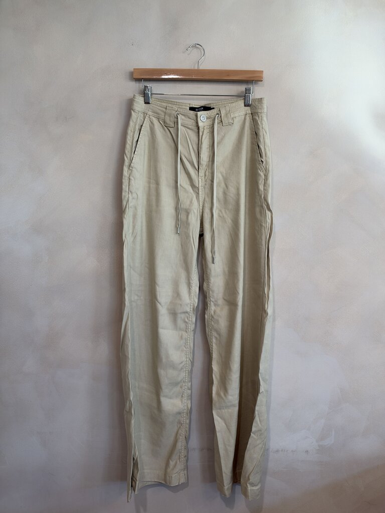 HUDSON, Drawstring Wide Leg Twill Pants, 26
