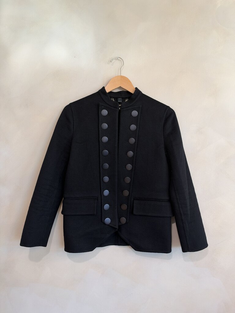 BURBERRY, Long Sleeve Cashmere Military Jacket, 38