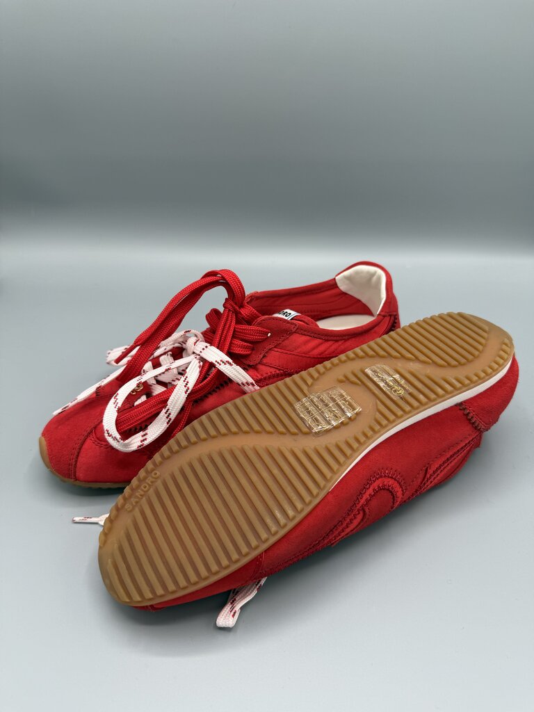 Suede Dbl Lace Low Sneaker Sz 39