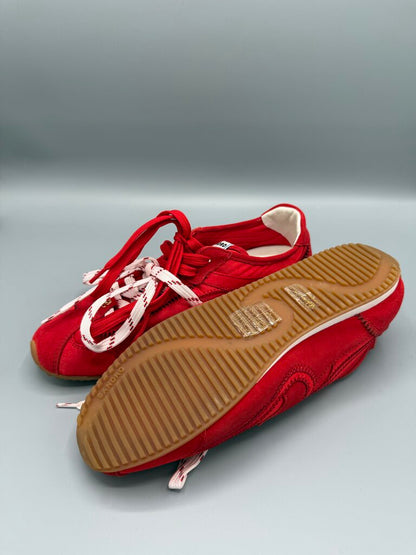 Suede Dbl Lace Low Sneaker Sz 39