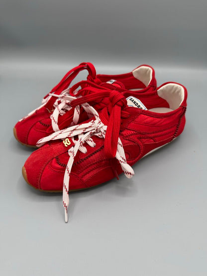 Suede Dbl Lace Low Sneaker Sz 39