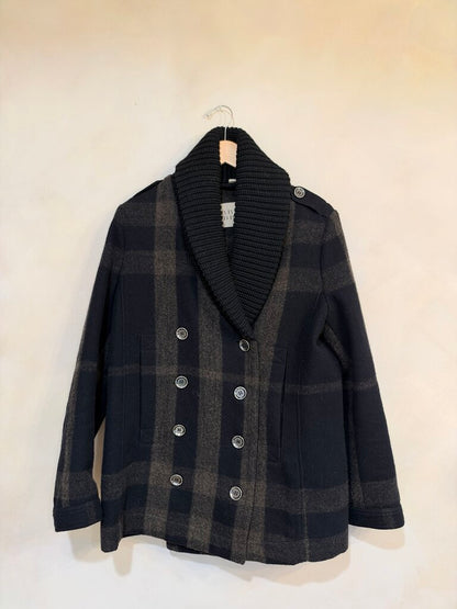 BURBERRY BRIT, Double Breasted Peacoat, 10
