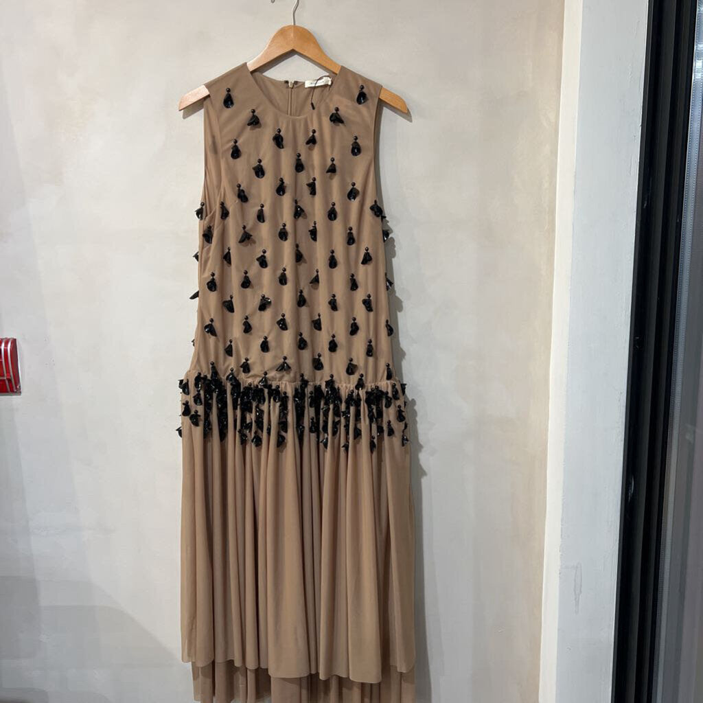 Drop Waist Embellished Slvls Dress sz 4