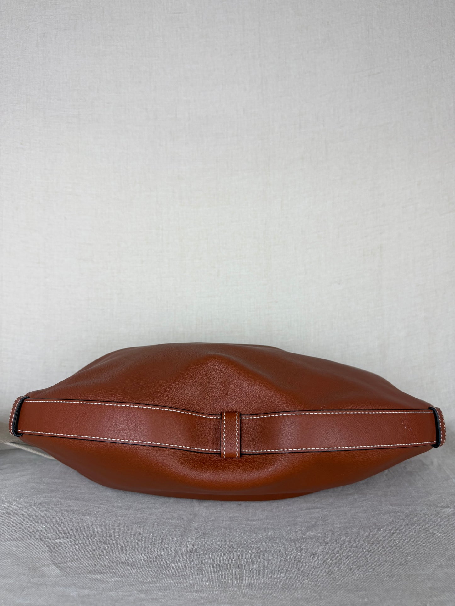 Celine Leandre Leather Medium Hobo- Brown