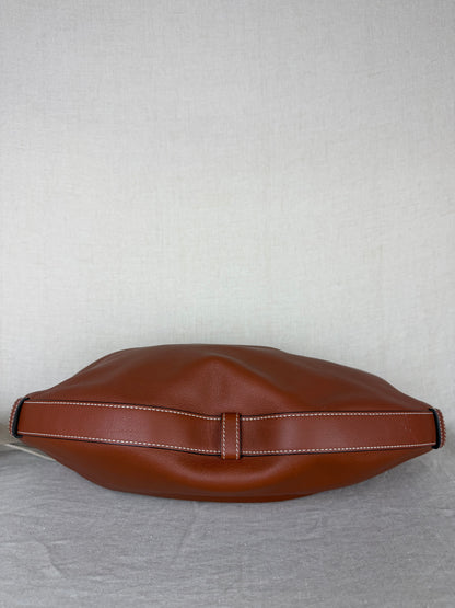 Celine Leandre Leather Medium Hobo- Brown