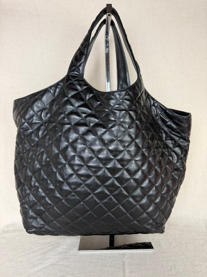 Saint Laurent Icare Quilted Leather Maxi Tote MSRP $5100- Black