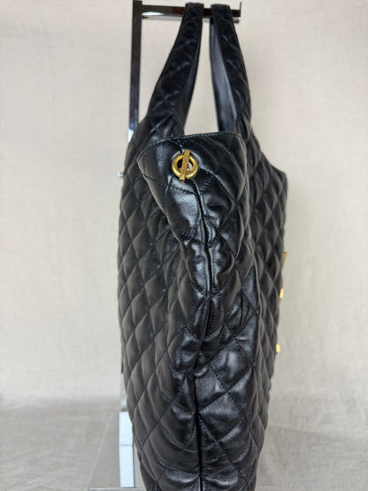 Saint Laurent Icare Quilted Leather Maxi Tote MSRP $5100- Black
