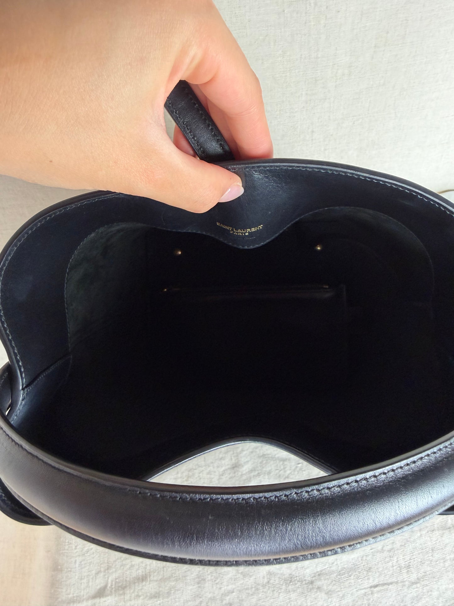 YSL Le 37 Bucket Bag- Black
