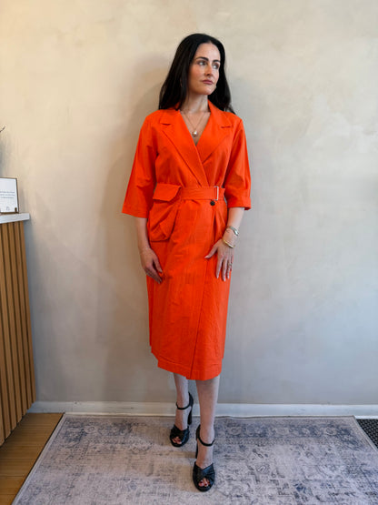Dries Van Noten Collar Dress - Orange