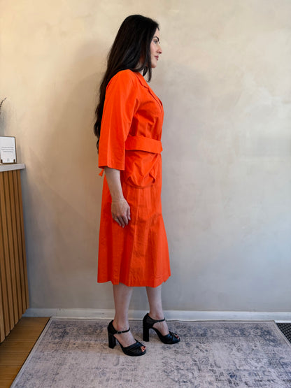 Dries Van Noten Collar Dress - Orange