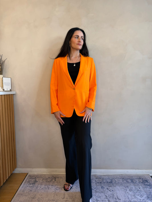 Forte Forte Fluvia Ottoman Viscose Jacket - Orange