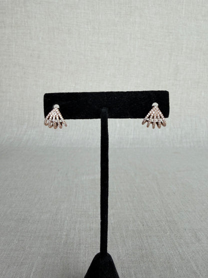 Bloomingdales 14K Earring Cuffs With Diamonds