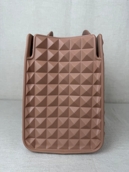 Valentino Le Troisieme Rubber Tote - Tan