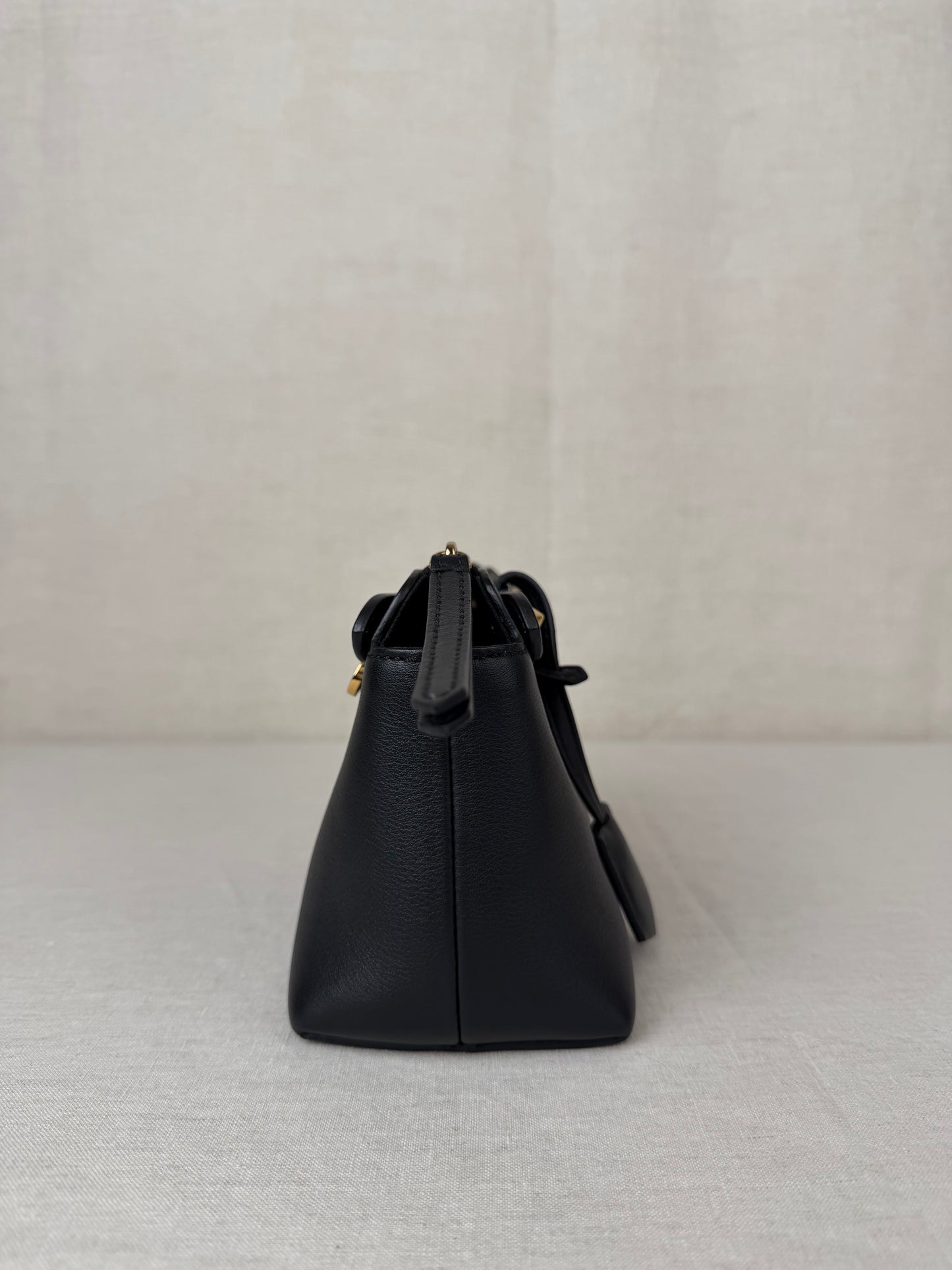 Fendi Vitello Dolce Chain Tail Mini Bag - Black