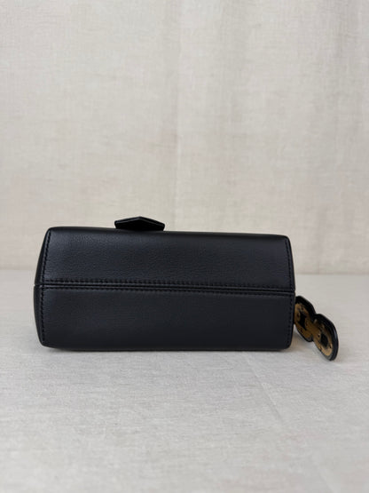 Fendi Vitello Dolce Chain Tail Mini Bag - Black