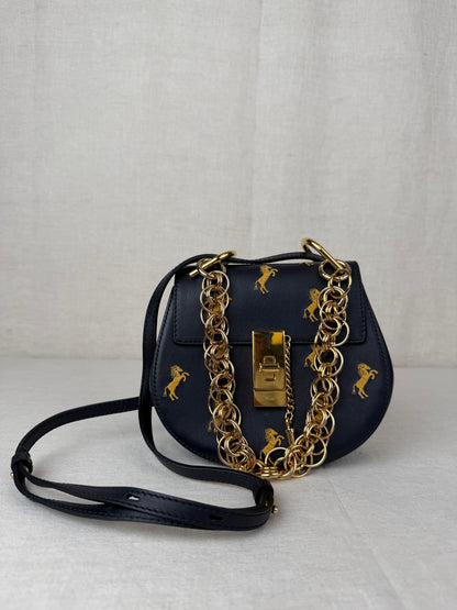 Chloe Little Horses Mini Drew - Black