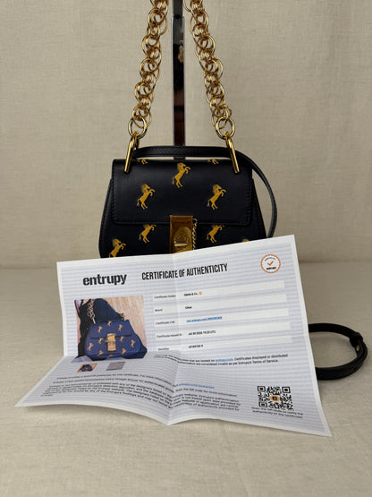 Chloe Little Horses Mini Drew - Black