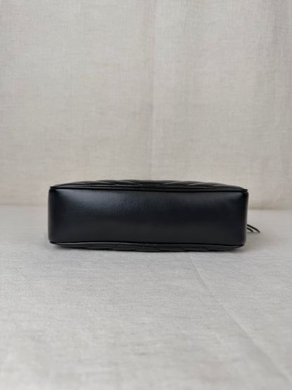 Saint Laurent Leather Lou Camera Bag - Black