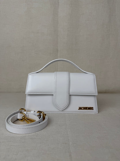 Jacquemus LeGrand Bambino Leather Bag- White