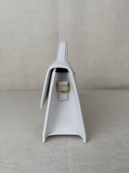 Jacquemus LeGrand Bambino Leather Bag- White