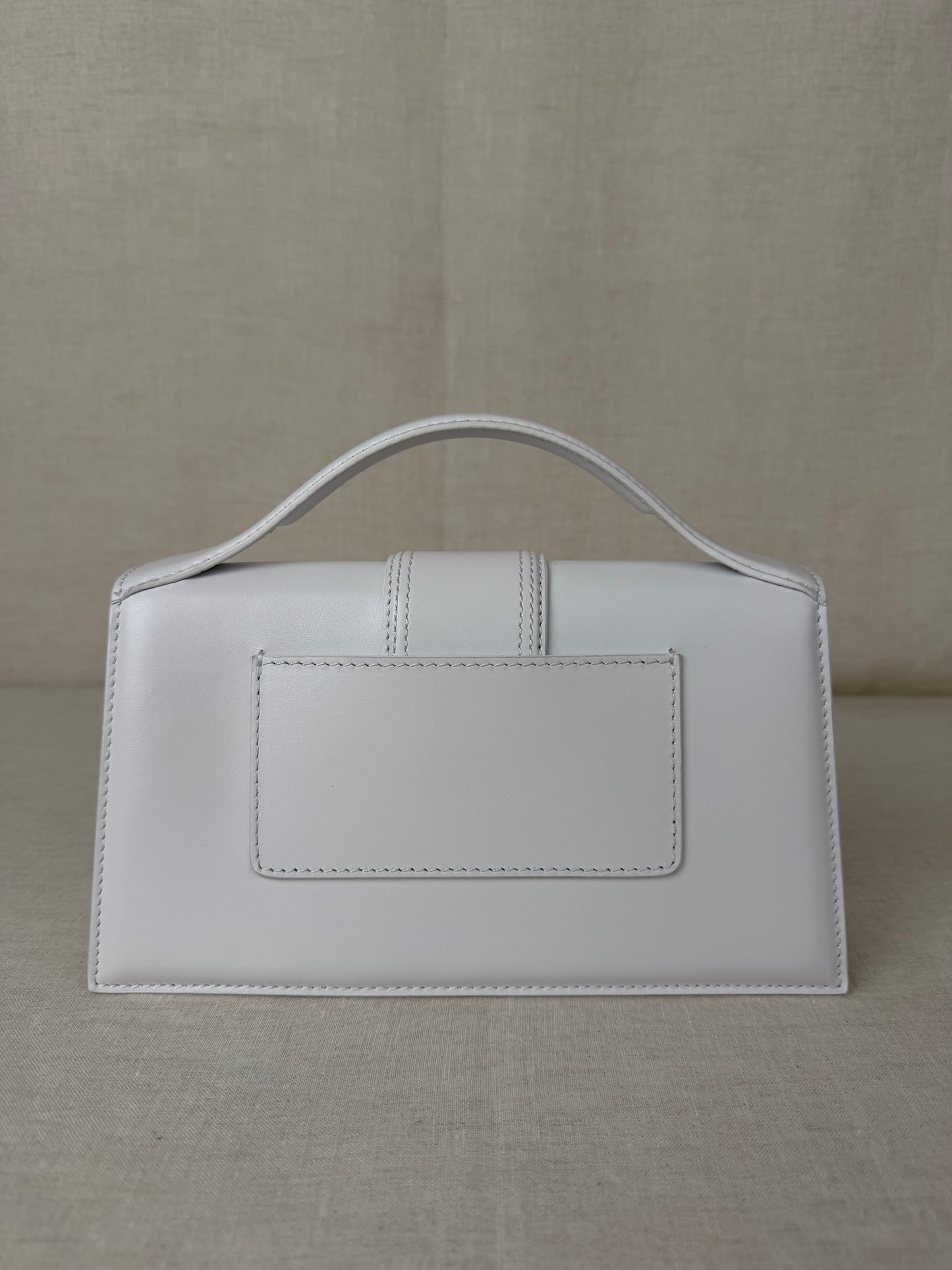 Jacquemus LeGrand Bambino Leather Bag- White