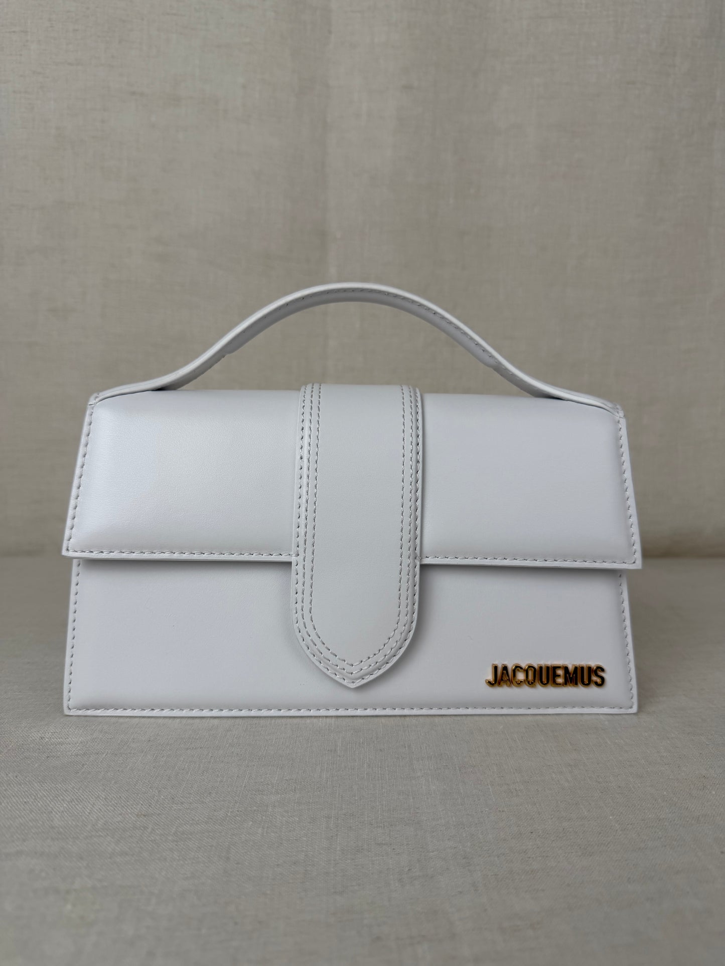 Jacquemus LeGrand Bambino Leather Bag- White