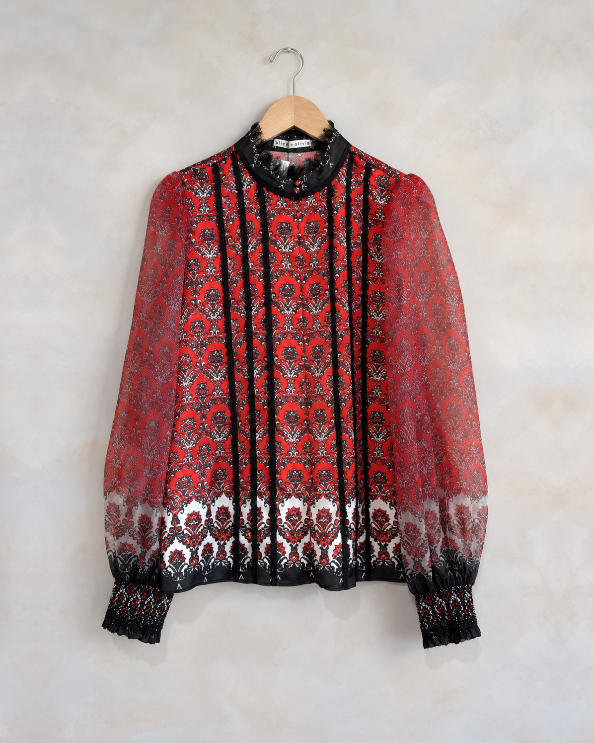 ALICE + OLIVIA, Patterned Blouse, L