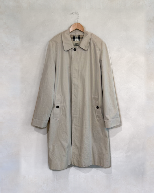BURBERRY, Long Trench W Plaid Lining, 48