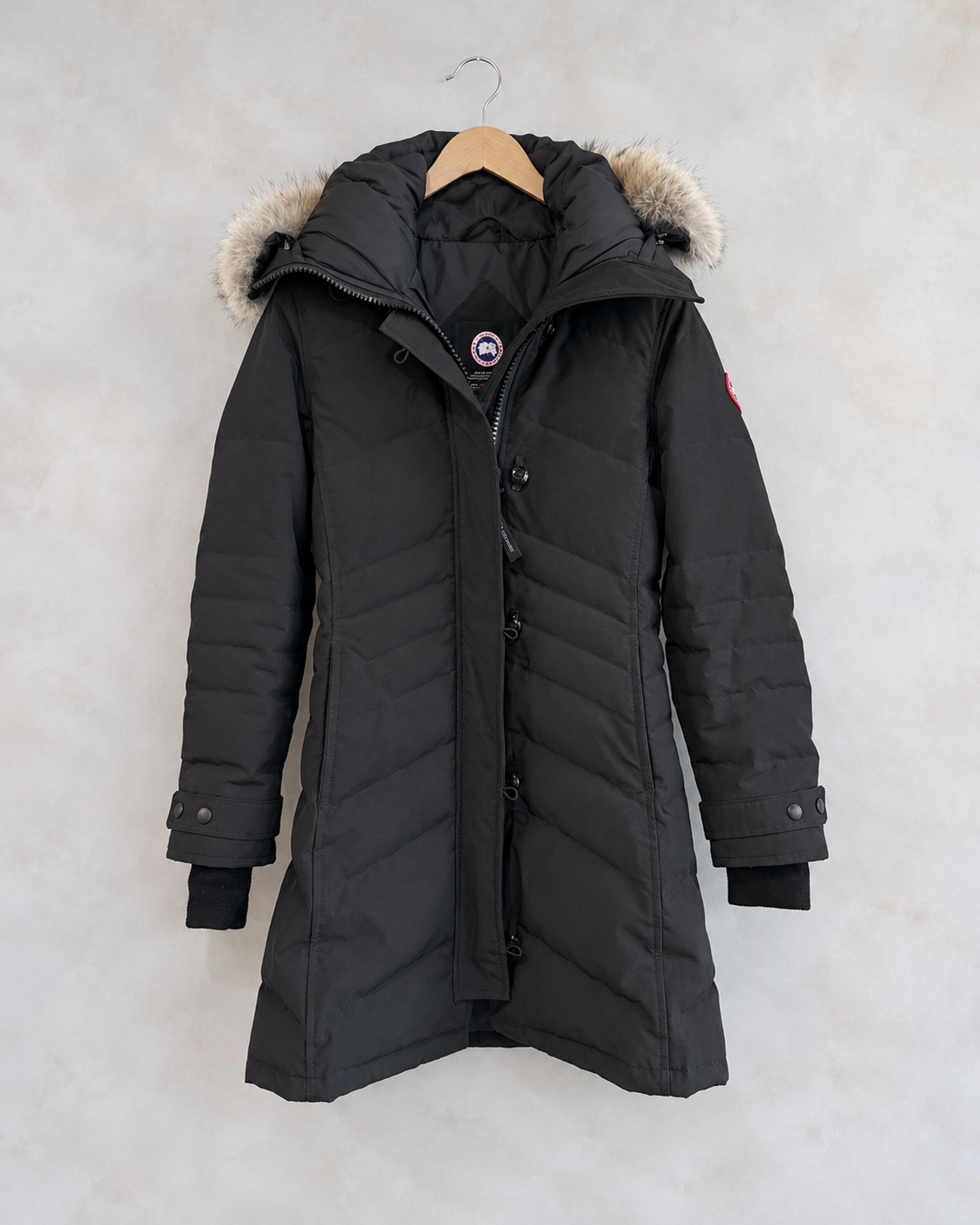 CANADA GOOSE, Long Puffer Coat with Hood, S