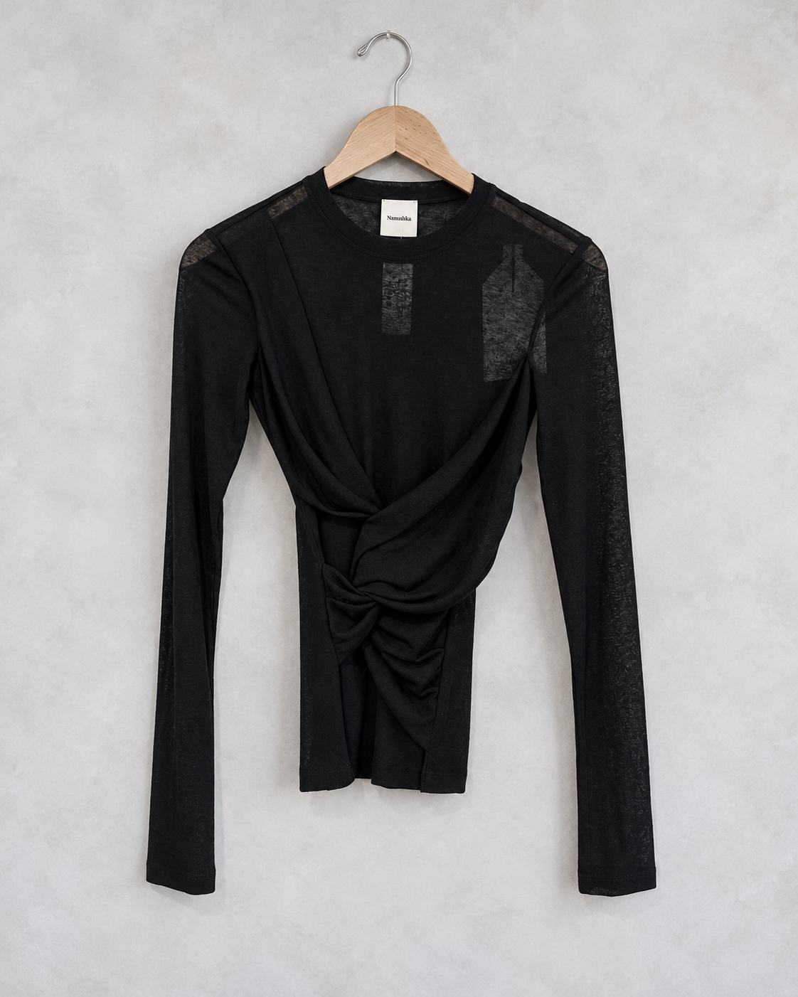 NANUSHKA, Long Sleeve Twist Front T Shirt, XS