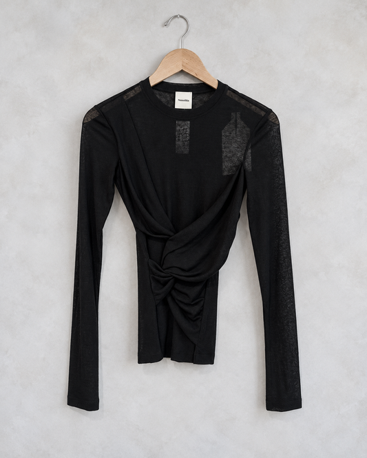 NANUSHKA, Long Sleeve Twist Front T Shirt, XS