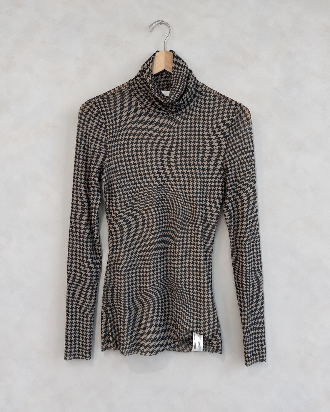 GANNI, Houndstooth Turtleneck, 36