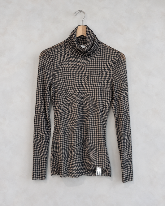 GANNI, Houndstooth Turtleneck, 36