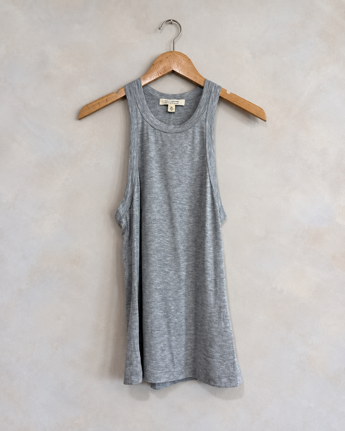 NILI LOTAN, Cotton High Neck Tank, XS
