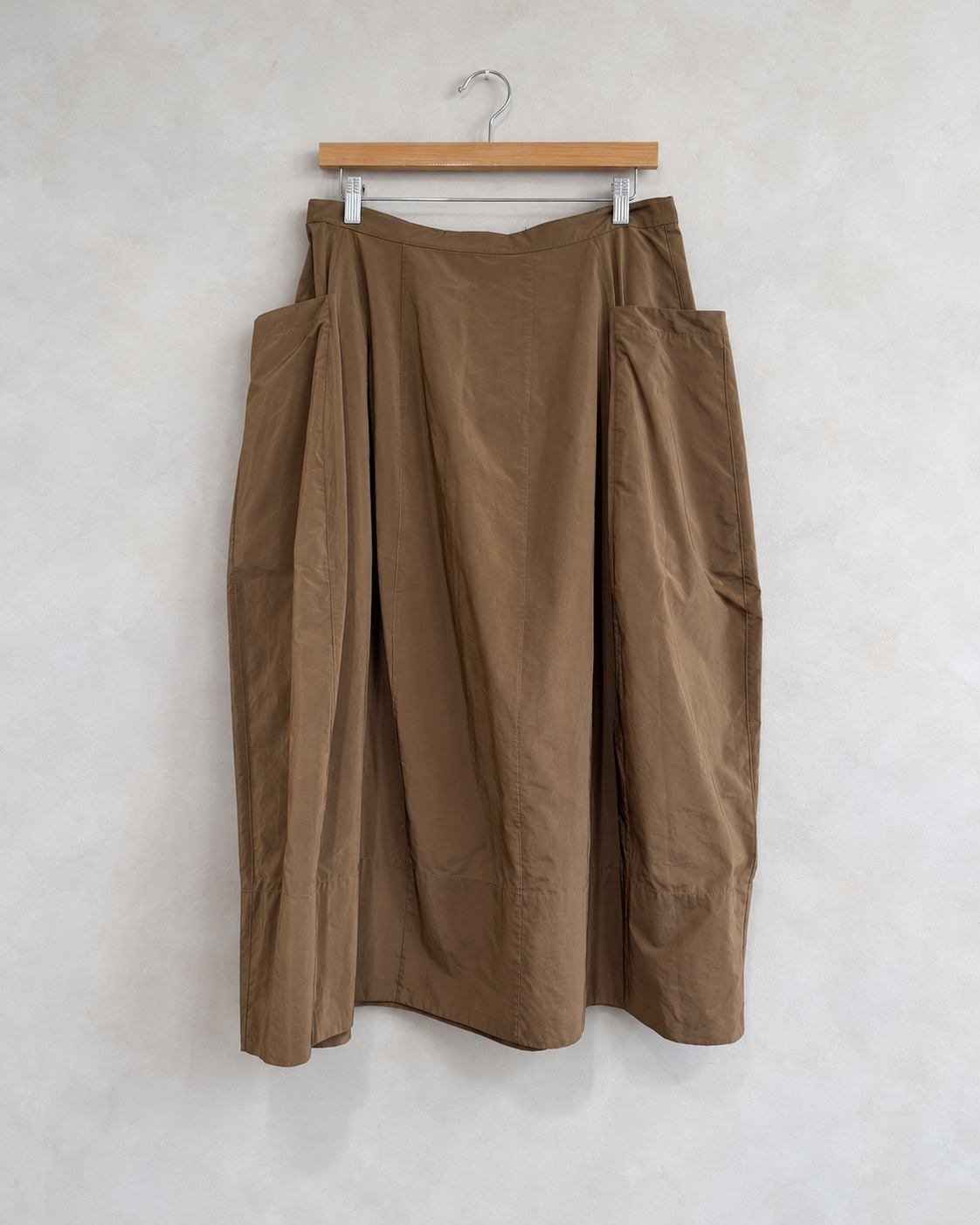 TIBI, Side Pocket Midi Skirt, 10 on wooden hanger