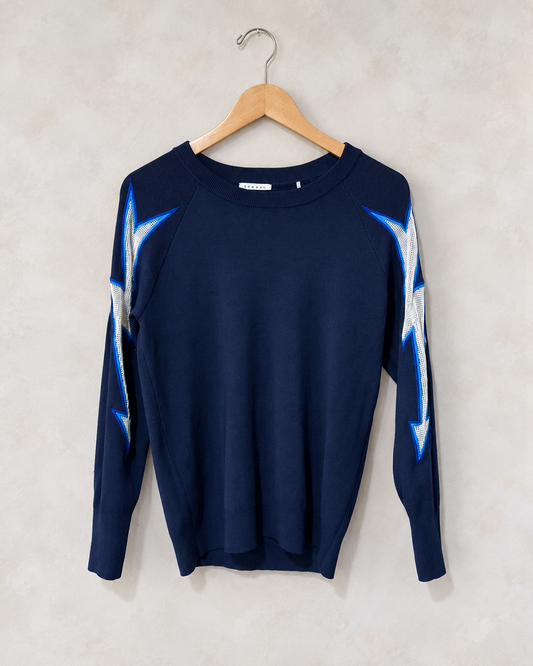 ZADIG & VOLTAIRE, Long Sleeve Lightning Detail Sweater, 1