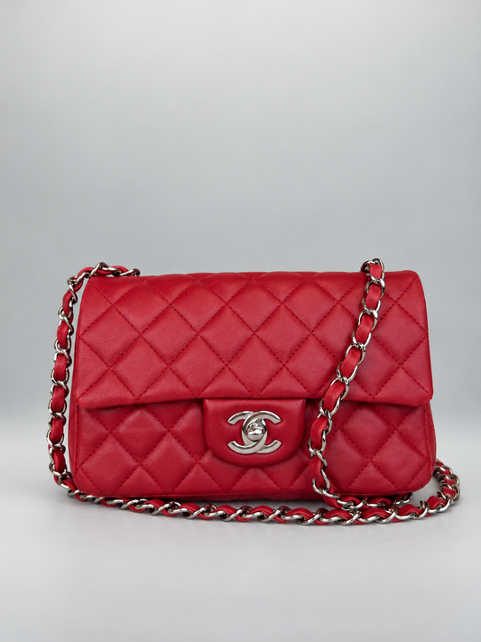 CHANEL 2012-2013 Classic Single Flap - Red