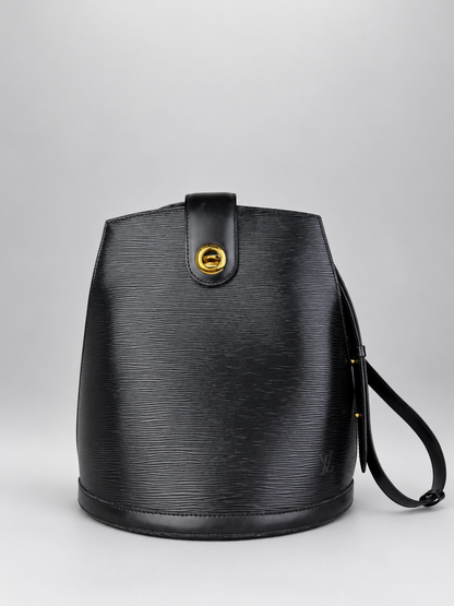 Louis Vuitton Black Epi Cluny Shoulder Bag- Black