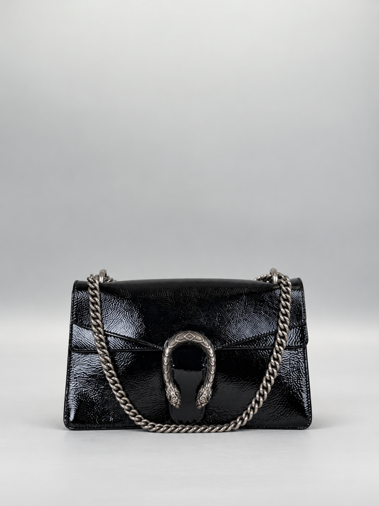 GUCCI Dionysus in Patent Leather - Black