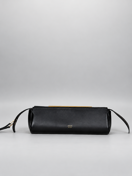 KHAITE Donna Evening Clutch Lambskin w/ GHW - Black