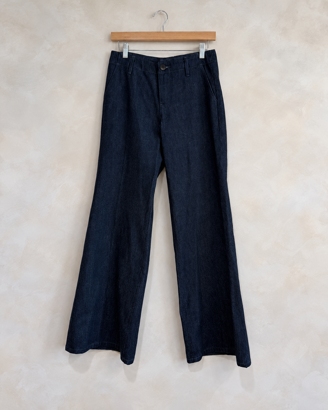 LEVI'S, Blue Tab Japanese Trouser Jeans, 25 on a wooden hanger