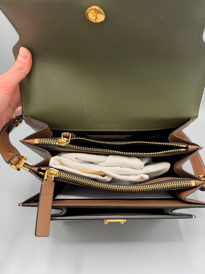 MARNI, Tri Colored Trunk Bag, Olive