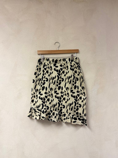 CAROLINA HERRERA Leopard Skirt Size S