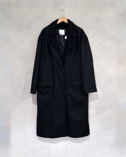 TIBI, Long Wool Coat W Zip Out Vest, L